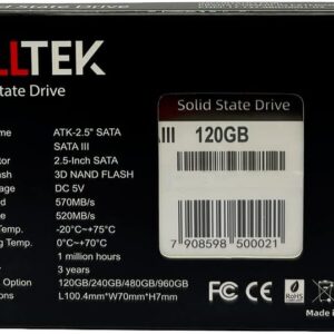 SSD Alltek 2.5 SATA III 6 Gbs - ATKSSDS 120GB