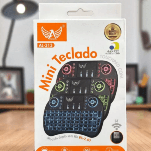 Mini Teclado RGB Controle Com Iluminação Para Smart Tv, Tablets e Pc