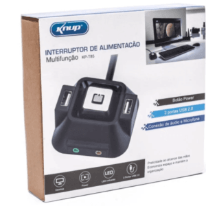 Interruptor De Alimentação Multifunção Usb 2.0 Knup Kp-t85