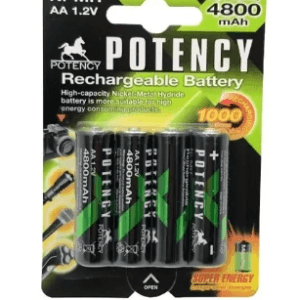 Kit 4 Pilha Recarregável Aa 1.2v 4800mah Ni-mh