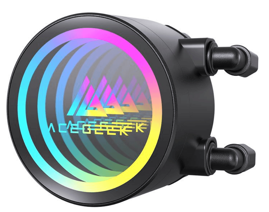 Water Cooler Acegeek FrostWorld, ARGB, 360mm, Preto, AG-FROSTWORLD360-BK - Imagem 2