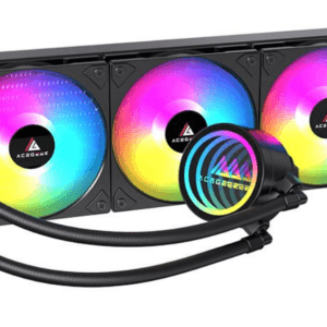 Water Cooler Acegeek FrostWorld, ARGB, 360mm, Preto, AG-FROSTWORLD360-BK