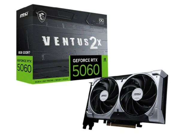 Placa De Video Msi RTX 5060 Ventus 2x Oc 8GB Gddr7 128bits - 912-v537-017
