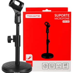 Suporte Para Microfone De Mesa Tomate Mtg-025 Ajustável
