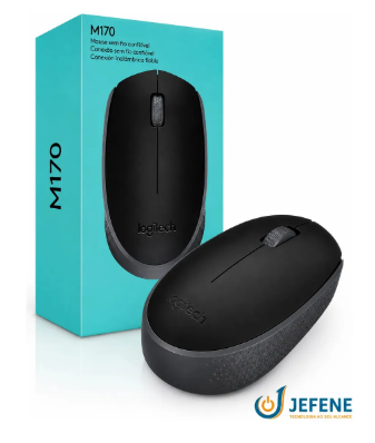 Mouse Logitech Sem Fio M170 Rc/nano C/pilha - Preto
