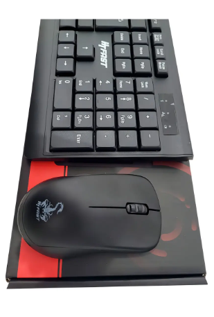 Kit Teclado e Mouse Ht Fast KM1913 Sem Fio Gamer de Membrana Preto - Imagem 2