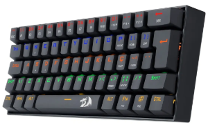 Teclado Mecânico Redragon Lakshmi Rainbow Brown K606 Abnt2 Cor de teclado Preto Idioma Português Brasil