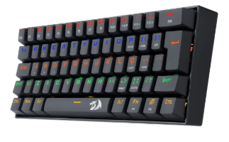 Teclado Mecânico Redragon Lakshmi Rainbow Brown K606 Abnt2 Cor de teclado Preto Idioma Português Brasil